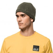 Jack Wolfskin Czapka (Beanie) Stormlock Paw Cap (wiatroszczelna, ciepła podszewka z polaru) granitowy mężczyźni